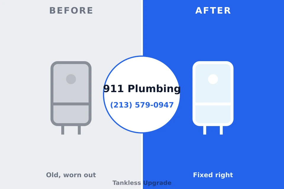 Before and after: plumbing company Roseland, NJ